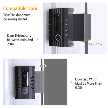Anti Theft Video Doorbell Door Mount Fit for Most Doorbell Camera Accessories