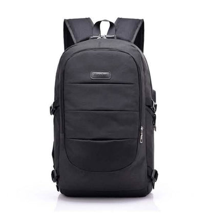 Anti Theft Waterproof Classic Backpack with USB Charging Port and Headphone Interface