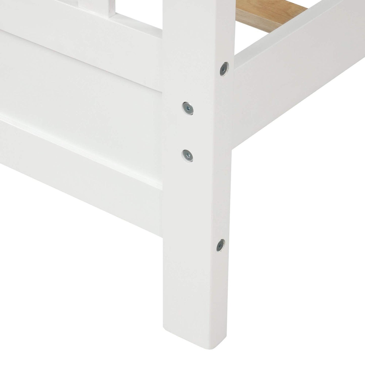 Anysun Full Size Bed Frame Solid Wood Platform Bed with Headboard for Kid's