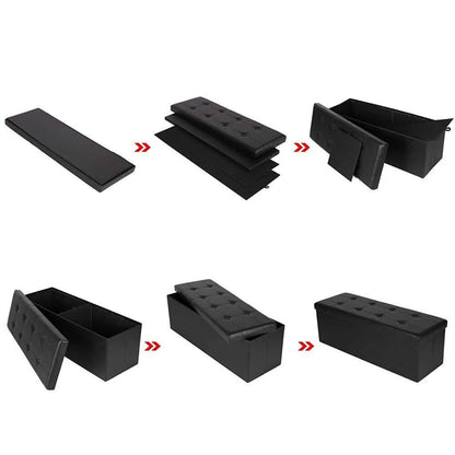 AOZRYNL 43 Inches Folding Storage Ottoman Bench