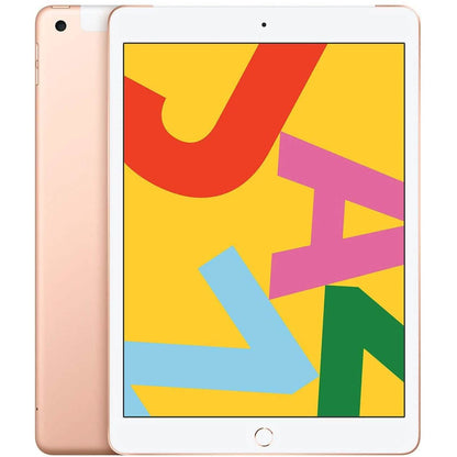 Apple iPad 7th Generation 10.2-Inch - WiFi + 4G LTE Cellular - Fully Unlocked (Refurbished)