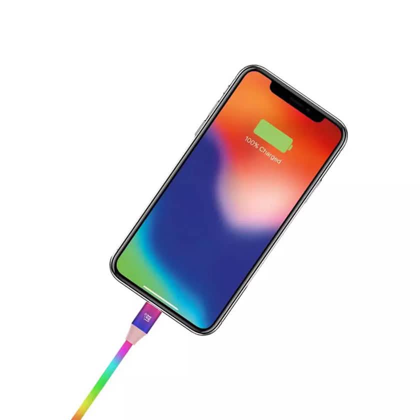 MFi Certified Colorful Rainbow Lightning Cables for Apple iPhone and iPad