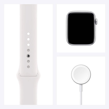 Apple Watch SE GPS Silver Aluminum Case with Sport Band  (Refurbished)