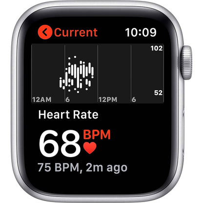 Apple Watch SE GPS Silver Aluminum Case with Sport Band  (Refurbished)