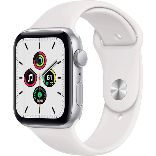 Apple Watch SE GPS Silver Aluminum Case with Sport Band  (Refurbished)