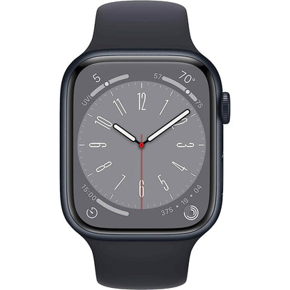 Apple Watch Series 8 (GPS 45MM) - Midnight Aluminum Case with Midnight Sport Band (Refurbished)