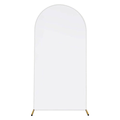 Arch Backdrop Stand Cover White Spandex Fitted Double-Sided Background Covering