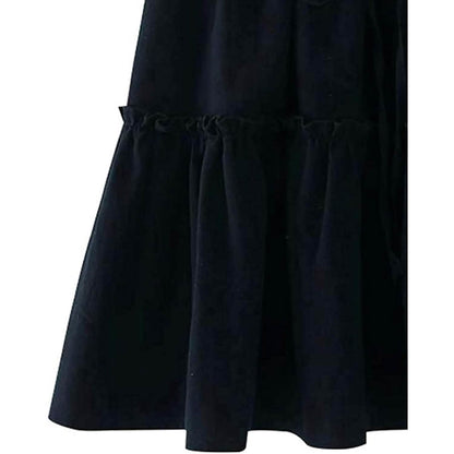 Arjungo Women's Ruffled Boho A Line Skater Mini Skirt