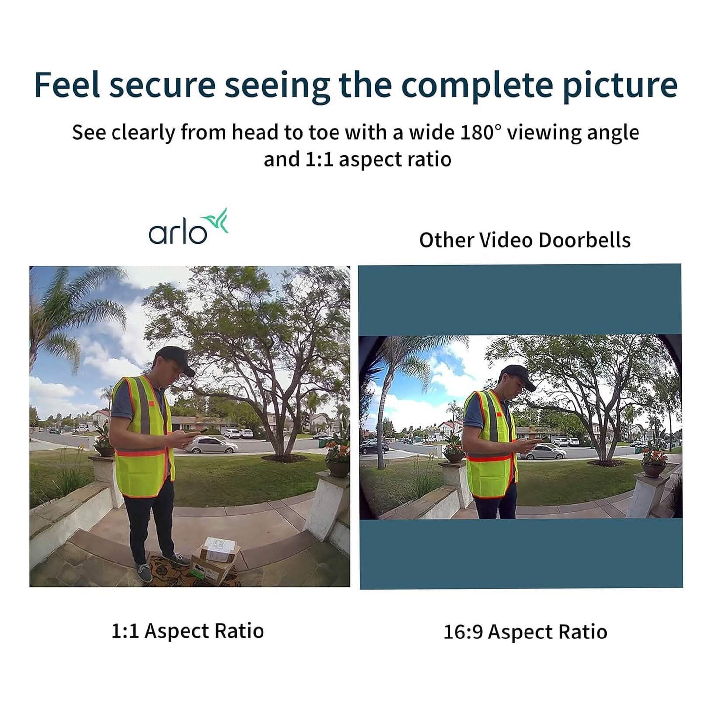 Arlo Essential Wired Video Doorbell  (Refurbished)