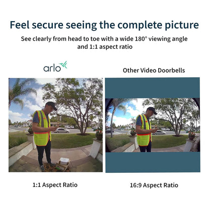 Arlo Essential Wired Video Doorbell  (Refurbished)