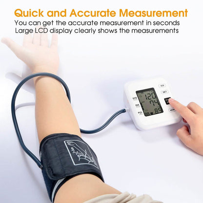 Arm Blood Pressure Monitor with Adjustable Cuff