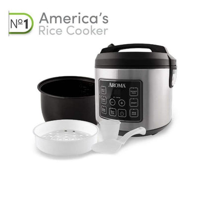 Aroma 20-Cup Digital Rice Cooker and Food Steamer (Refurbished)