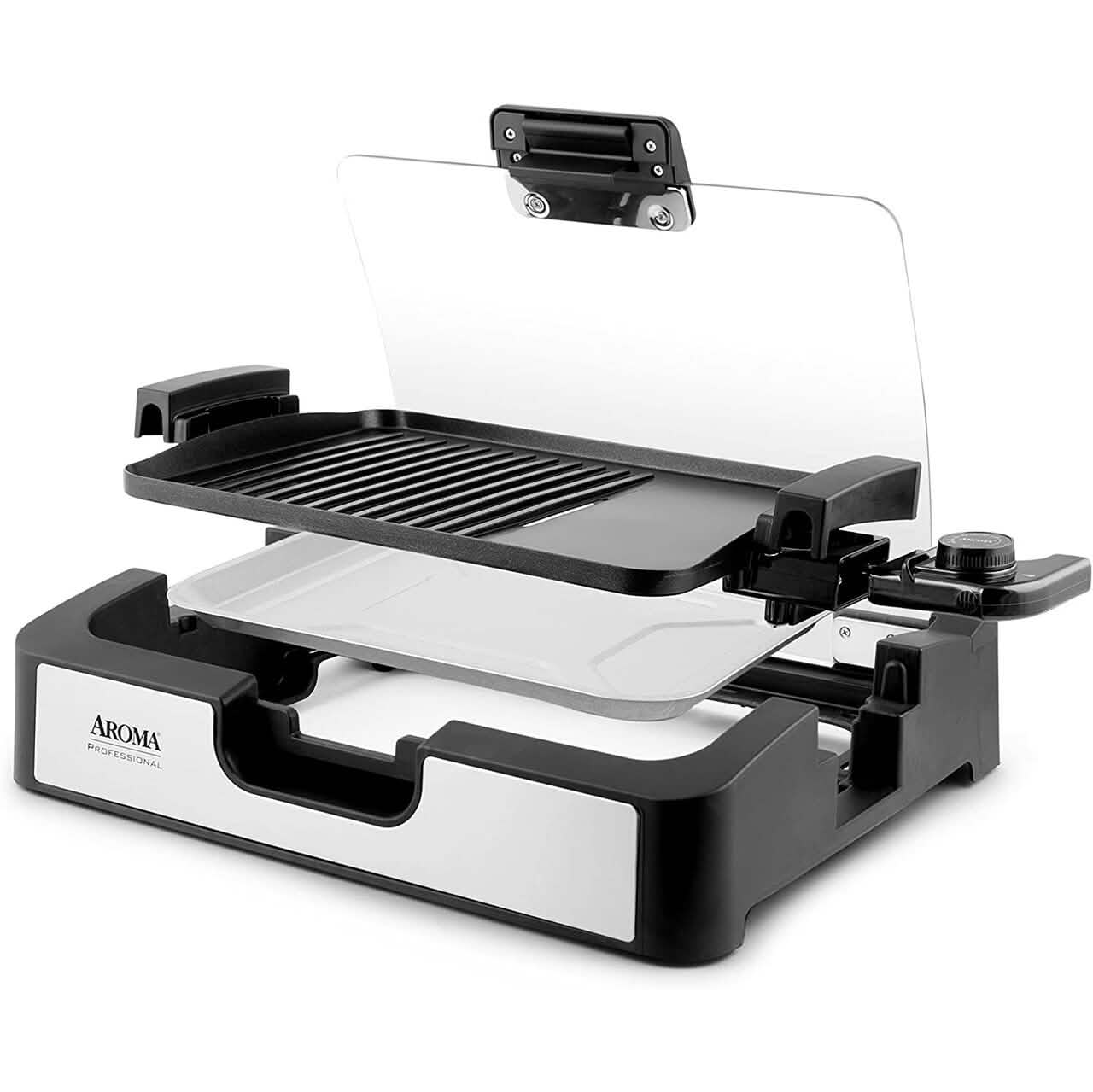 Aroma Housewares Smokeless Indoor Use Electric Grill/Griddle
