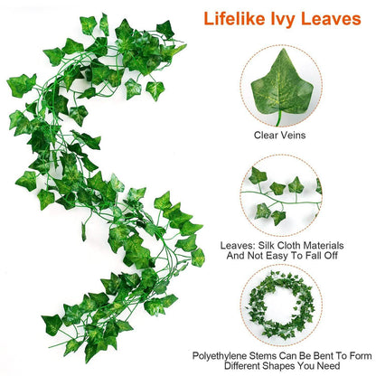 Artificial Ivy Leaves 78.7 Ft.