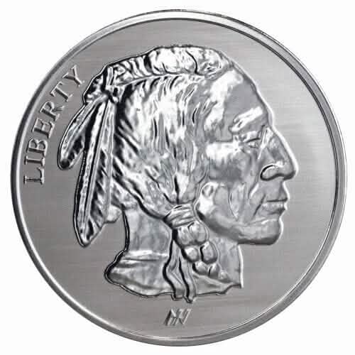 Asahi Buffalo REVERSE PROOF - 1 oz .999 Silver Round