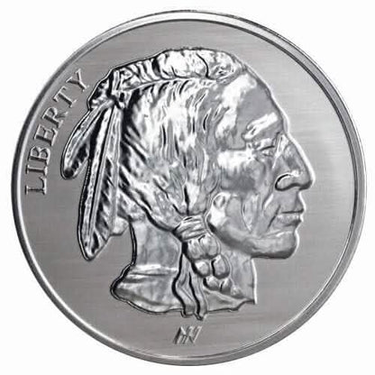 Asahi Buffalo REVERSE PROOF - 1 oz .999 Silver Round