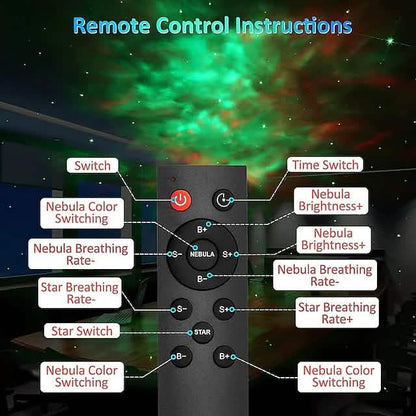 Astronaut Galaxy Starry Sky Projector with Timer Remote