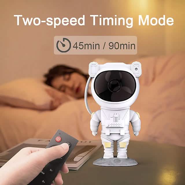 Astronaut Galaxy Starry Sky Projector with Timer Remote