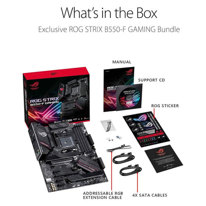 ASUS ROG Strix B550-F Gaming AMD AM4 Zen 3 Ryzen 5000 & 3rd Gen Ryzen ATX  (Refurbished)