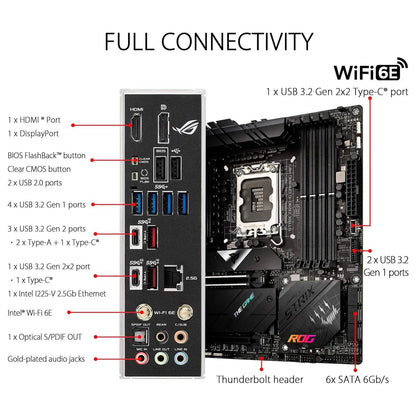 ASUS ROG Strix Z690-G Gaming WiFi 6E LGA 1700 (Intel 12th Gen) (Refurbished)