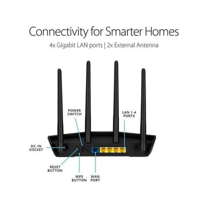 ASUS RT-AX55 AX1800 Dual Band WiFi 6 Gigabit Router  (Refurbished)