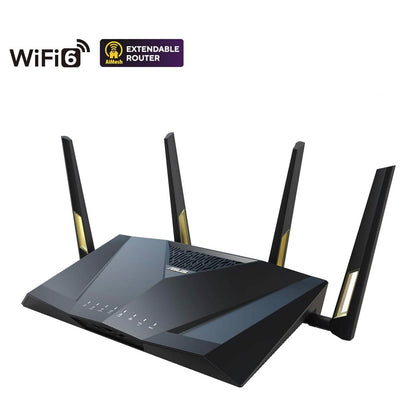 ASUS RT-AX88U Pro (AX6000) Dual Band WiFi 6 Extendable Gaming Router (Refurbished)