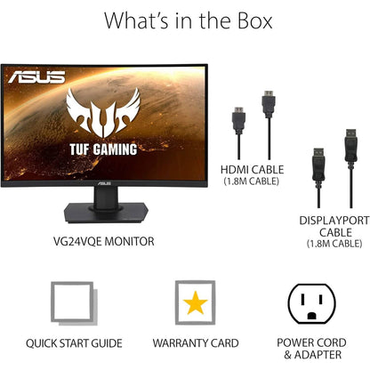 ASUS TUF Gaming 23.6" 1080P Curved Monitor (VG24VQE)  (Refurbished)