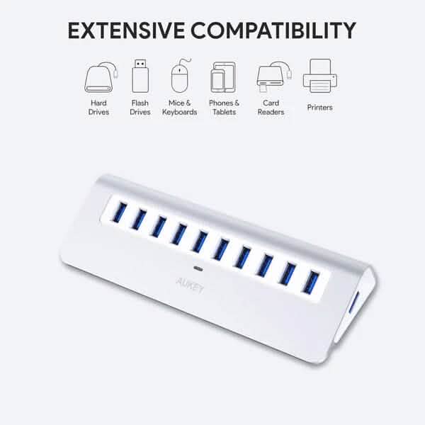 Aukey 10-Port CB-H6 USB 3.0 Hub