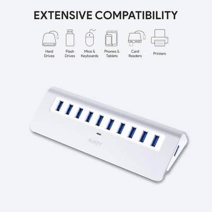 Aukey 10-Port CB-H6 USB 3.0 Hub