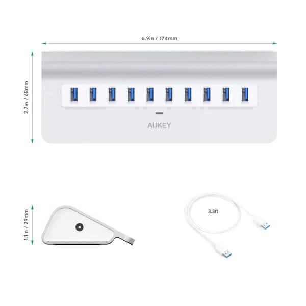 Aukey 10-Port CB-H6 USB 3.0 Hub