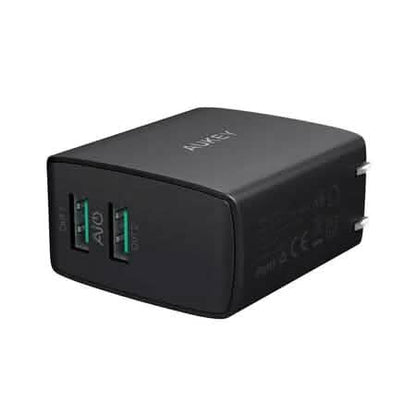 Aukey AMP Wall Charger Dual Port 4.8A USB Charger