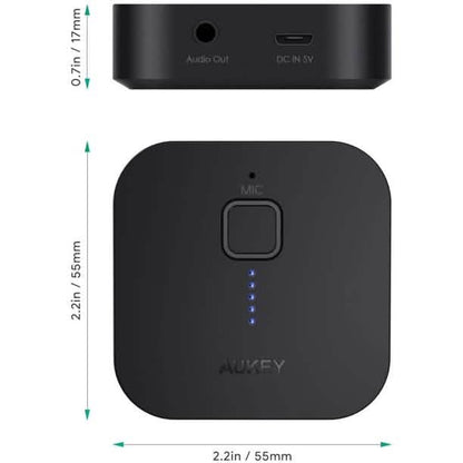 AUKEY Bluetooth Receiver V4.1 Wireless Audio Music Adapter