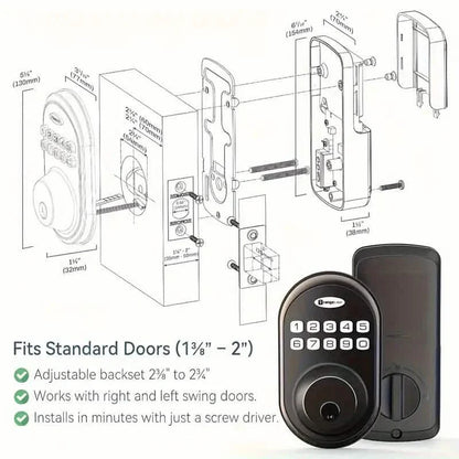 Auto Smart Keypad Door Lock Set
