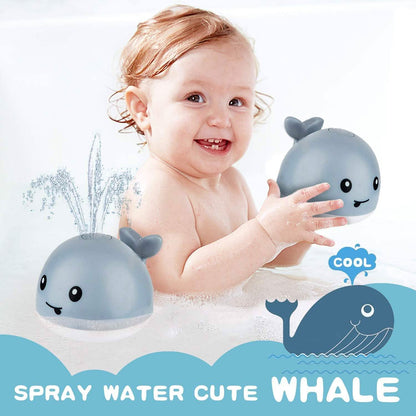 Auto Spray Water Whale Toy With Seven Kinds Of Flashing Light For Toddlers