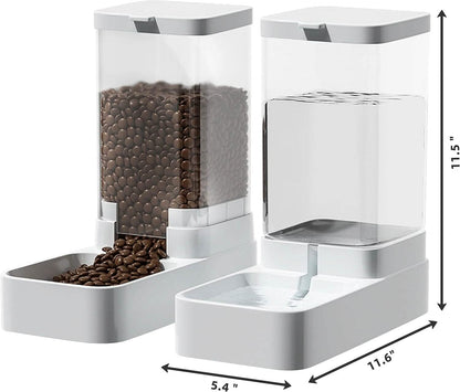 Automatic Cat Feeder and Water Dispenser Set