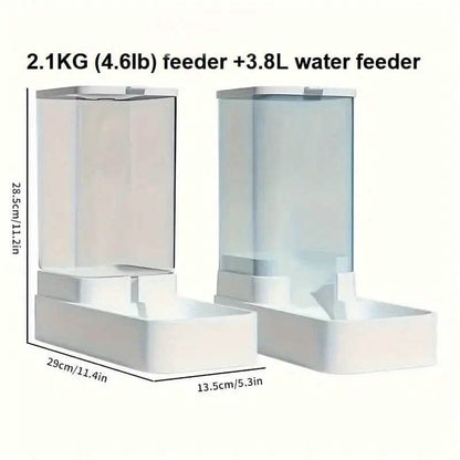 Automatic Cat Feeder and Water Dispenser Set
