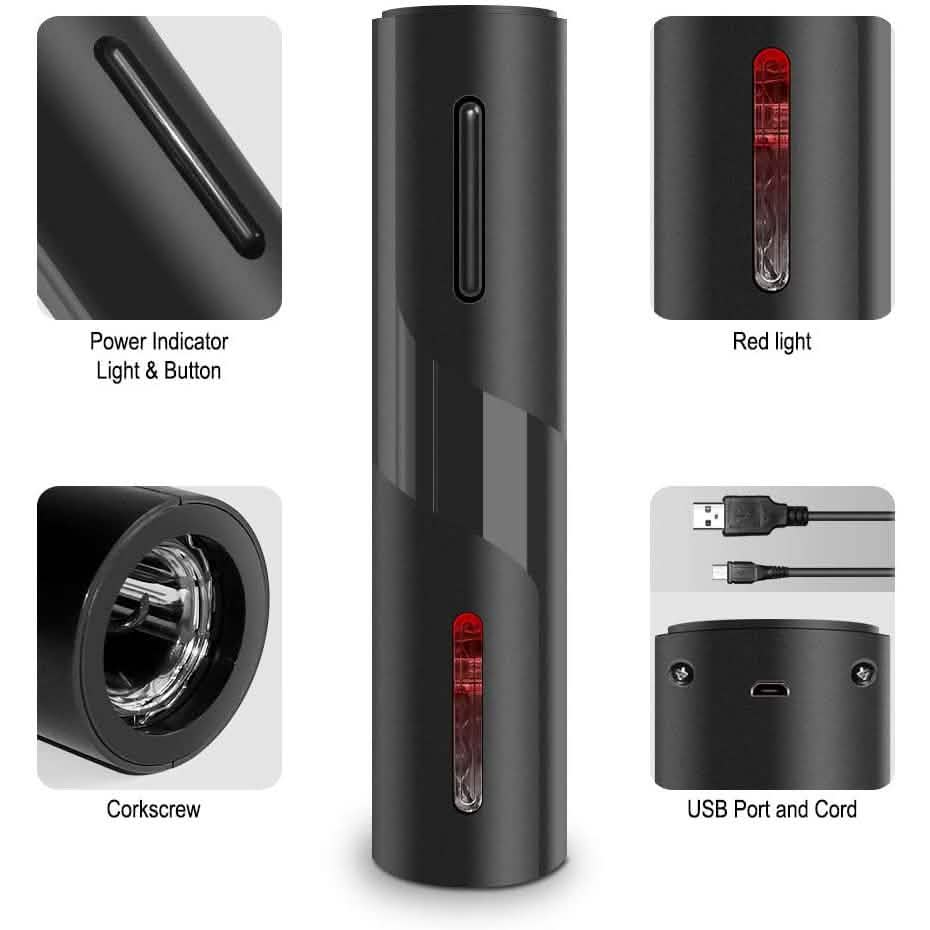 Automatic Electric Wine Bottle Corkscrew Opener