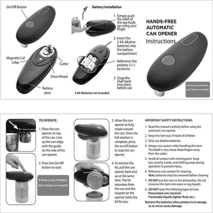 Automatic Jar Opener Electric, Safe & Easy to Use