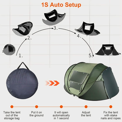 Automatic Pop Up Camping Tent