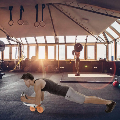 Automatic Rebound Abdominal Wheel Roller for Core Strength with Timer Kneel Pad