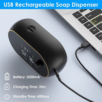 Automatic Soap Dispenser Wall Mounted Hand Free with Clock Temperature