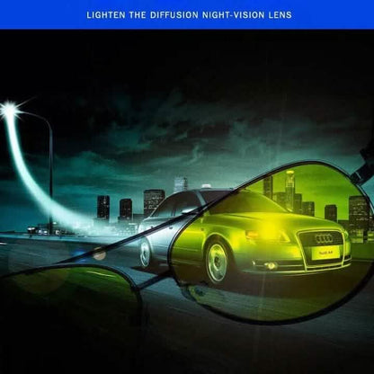 Aviator Tac Night Vision Glasses Polarized Sunglasses Anti Glare Driving Goggles