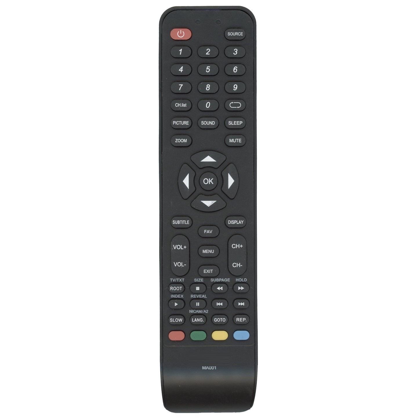 AVOL MA001 TV Remote Control Replacement for Select AVOL Televisions - MA001