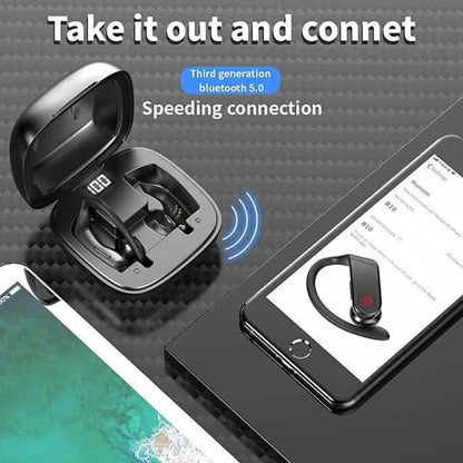 B10 TWS Earhook Sports Fitness Workout Headphones
