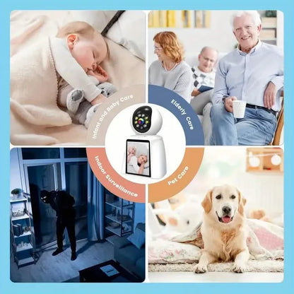 2-Pack: 2K Indoor Security Camera | 2-Way Audio & Video Call + Night Vision