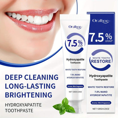 Hydroxyapatite Toothpaste – 7.5% NHAP, Whitening Mint, Gentle Teeth & Mouth Care