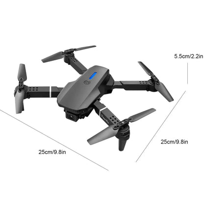 Drone MAX 2025 – Dual Camera, 1080p HD, 40min Battery, Obstacle Avoidance, Remote Control, USB Charging
