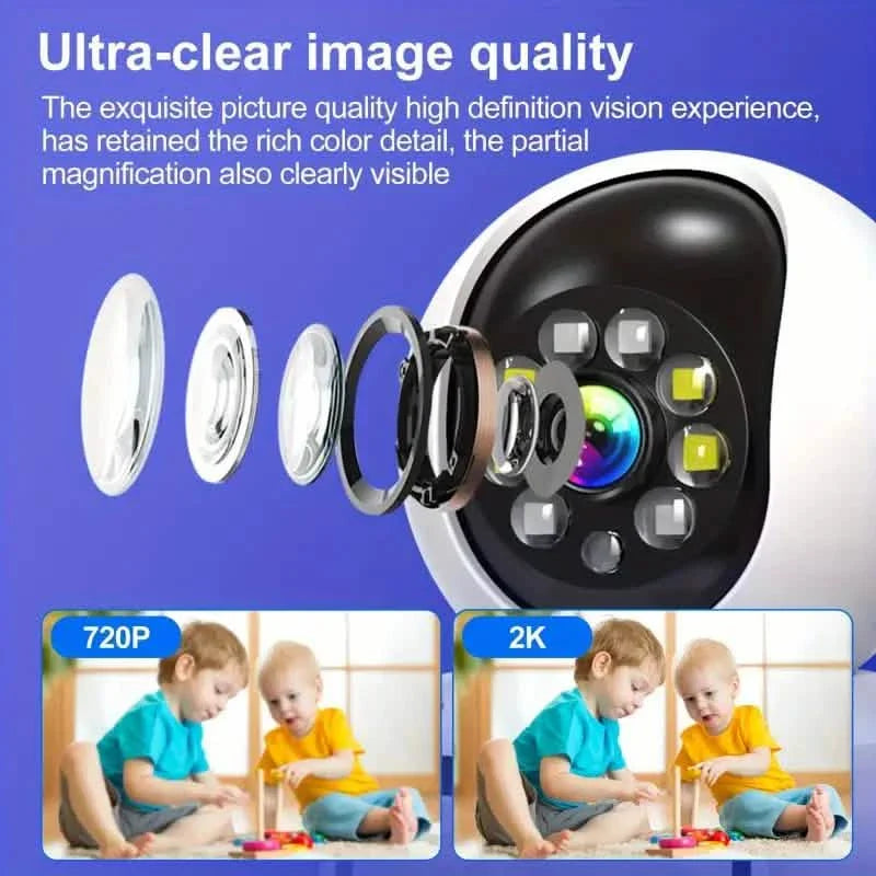 2-Pack: 2K Indoor Security Camera | 2-Way Audio & Video Call + Night Vision