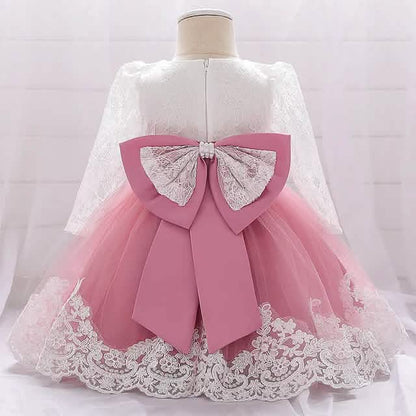 Baby Girls' Basic Christening Floral Dress