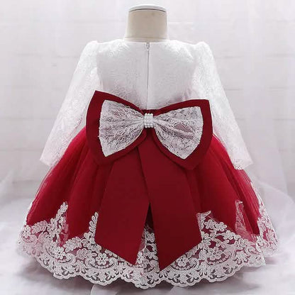 Baby Girls' Basic Christening Floral Dress
